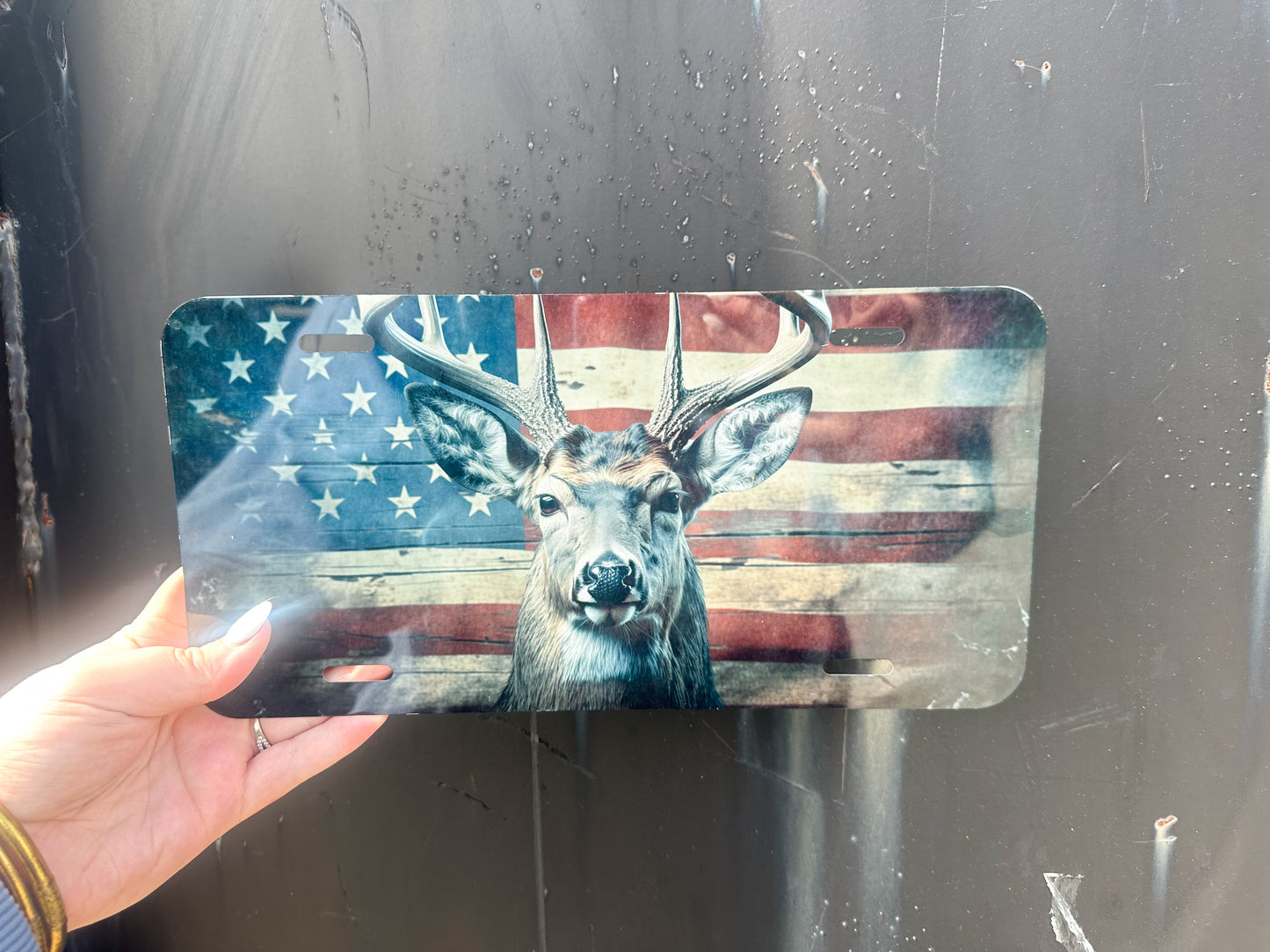 American Deer Car Tag