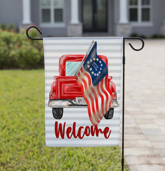 Patriotic Garden Flag - American Pickup